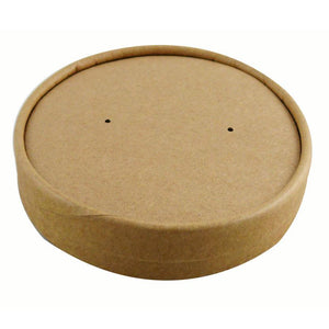 26/32 oz Kraft Vented Soup Lids - GM Packaging (UK) Ltd