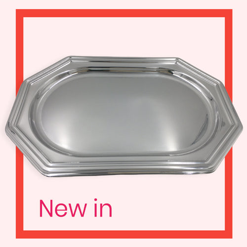 Silver Large Octagonal Catering Platter Base