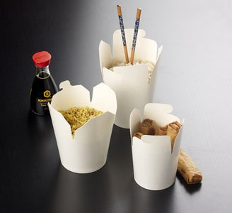 32oz Noodle Boxes (White) - GM Packaging (UK) Ltd
