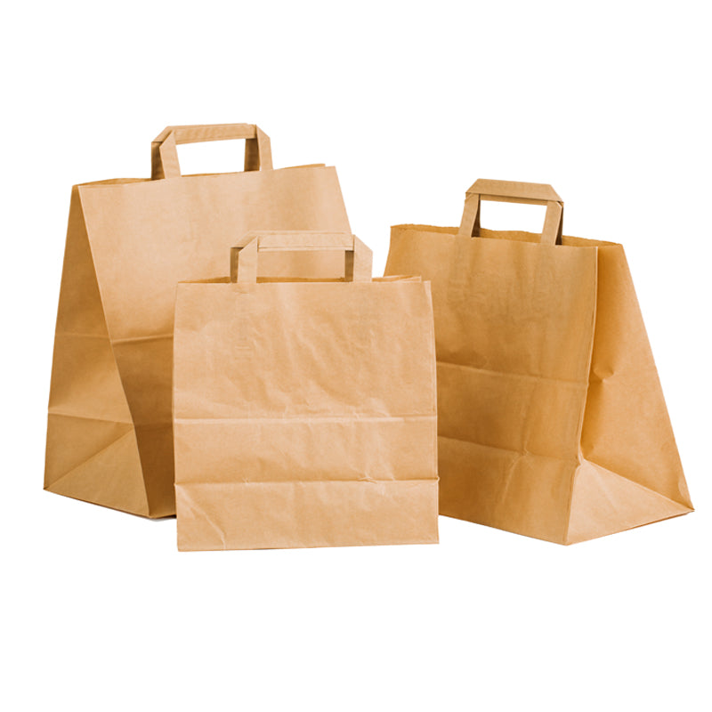 Kraft Patisserie Carrier Bags - GM Packaging UK Ltd
